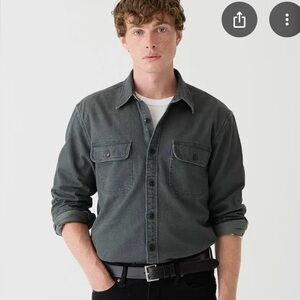 J Crew Midweight denim workshirt